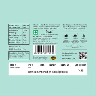 Jasmine Green Tea Tin 50gms