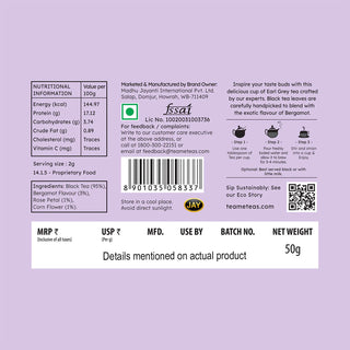 Earl Grey Tea Tin 50gms