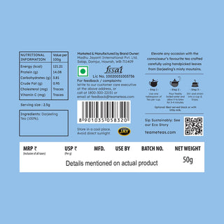 Darjeeling Tea Tin 50gms