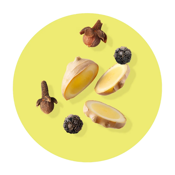 Black pepper. Ginger. Cloves