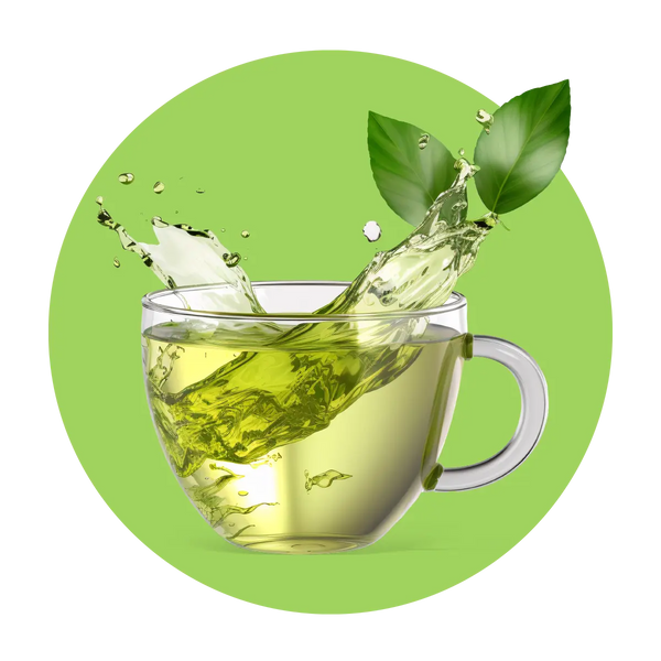Fresh, non-bitter green tea