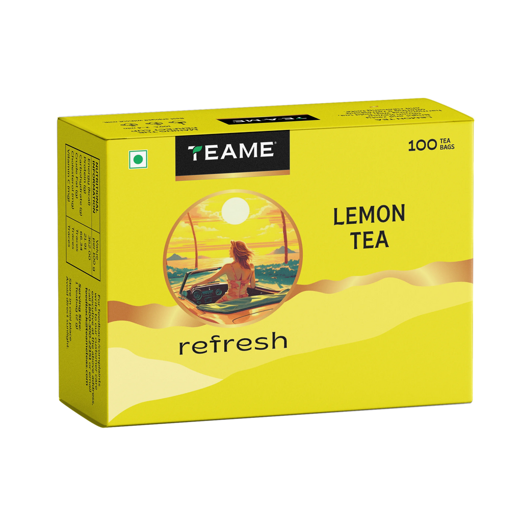 Buy Black Lemon Tea | Tangy & Strong – TEAME 100 Teabags