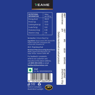 Senna Fennel Psyllium Husk Herbal Infusion